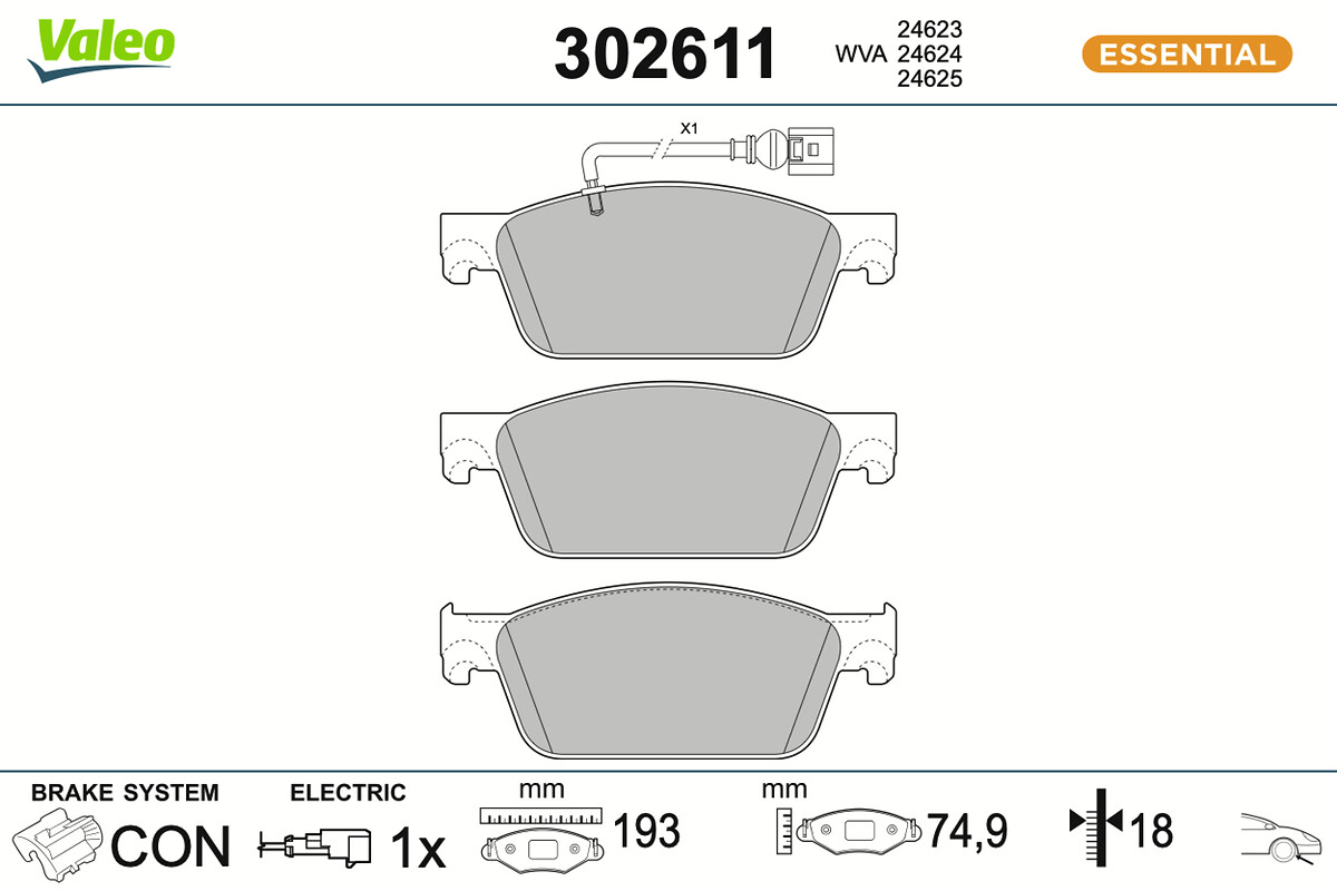 BRAKE PADS FIRST VOLKSWAGEN TRANSPORT FR